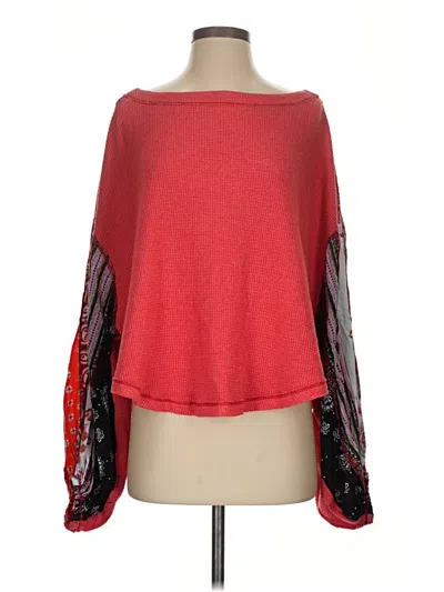Pre-owned We The Free Poncho In Red