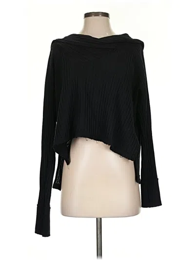 Pre-owned We The Free Pullover Sweater In Black