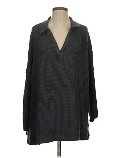 Pre-owned We The Free Pullover Sweater In Black