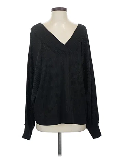 Pre-owned We The Free Pullover Sweater In Black