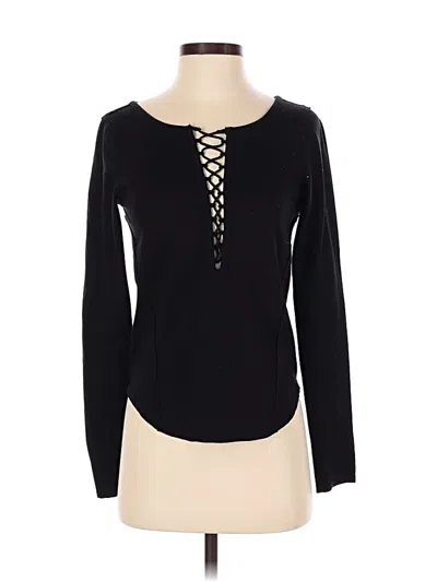 Pre-owned We The Free Pullover Sweater In Black