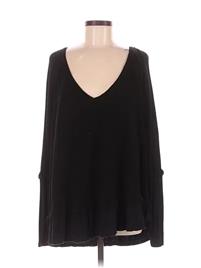 Pre-owned We The Free Pullover Sweater In Black