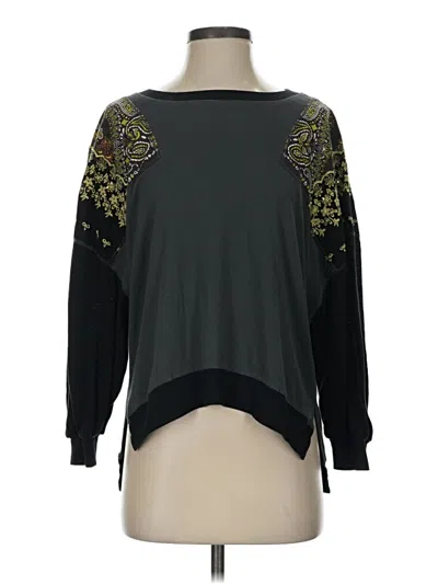 Pre-owned We The Free Pullover Sweater In Black