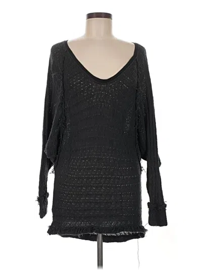 Pre-owned We The Free Pullover Sweater In Black