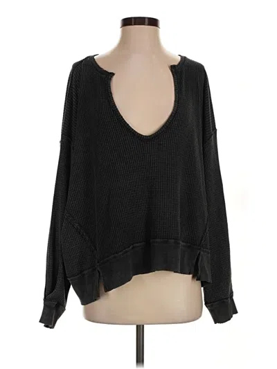 Pre-owned We The Free Pullover Sweater In Black