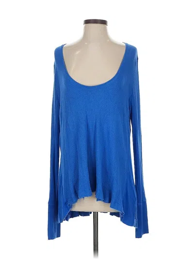 Pre-owned We The Free Pullover Sweater In Blue