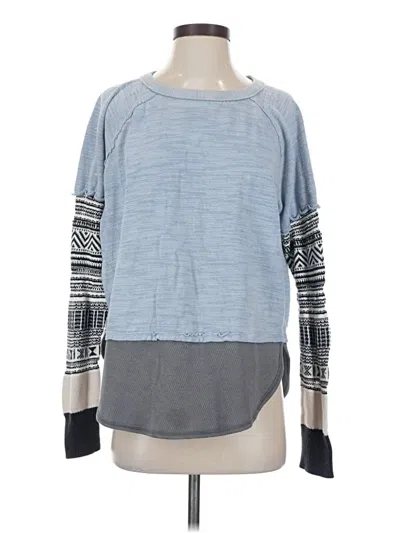 Pre-owned We The Free Pullover Sweater In Blue