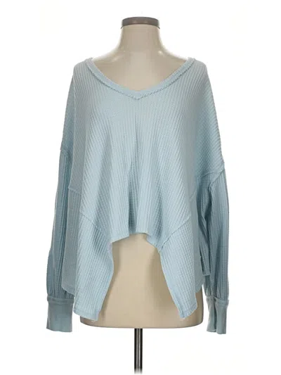 Pre-owned We The Free Pullover Sweater In Blue