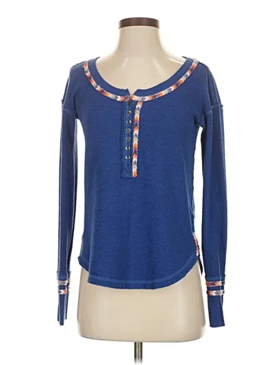 Pre-owned We The Free Pullover Sweater In Blue