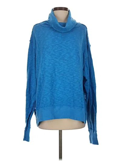 Pre-owned We The Free Pullover Sweater In Blue