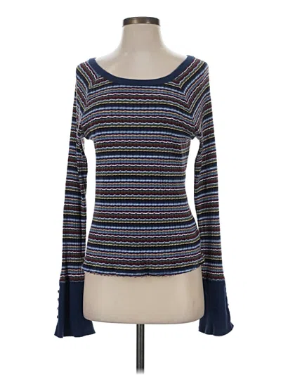 Pre-owned We The Free Pullover Sweater In Blue