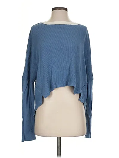 Pre-owned We The Free Pullover Sweater In Blue