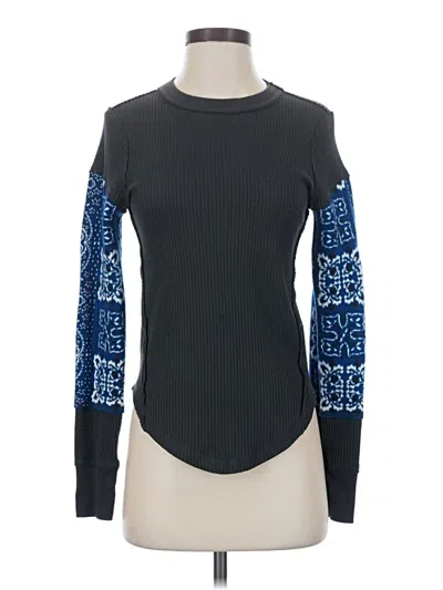 Pre-owned We The Free Pullover Sweater In Blue