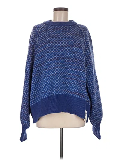 Pre-owned We The Free Pullover Sweater In Blue