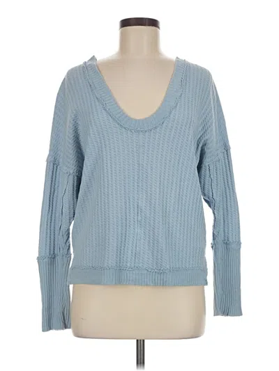 Pre-owned We The Free Pullover Sweater In Blue