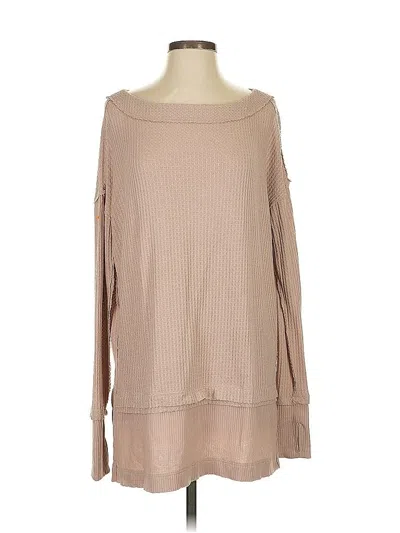 Pre-owned We The Free Pullover Sweater In Brown