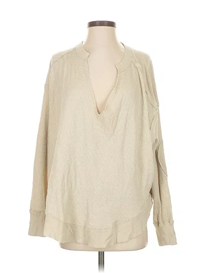 Pre-owned We The Free Pullover Sweater In Brown