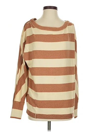 Pre-owned We The Free Pullover Sweater In Brown