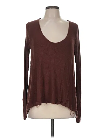 Pre-owned We The Free Pullover Sweater In Brown