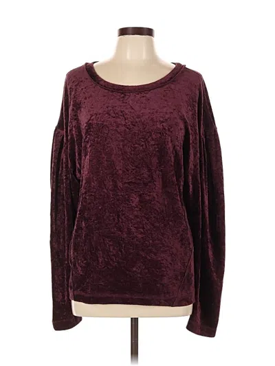 Pre-owned We The Free Pullover Sweater In Burgundy