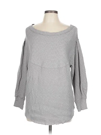 Pre-owned We The Free Pullover Sweater In Gray