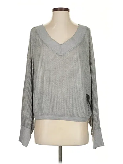 Pre-owned We The Free Pullover Sweater In Gray