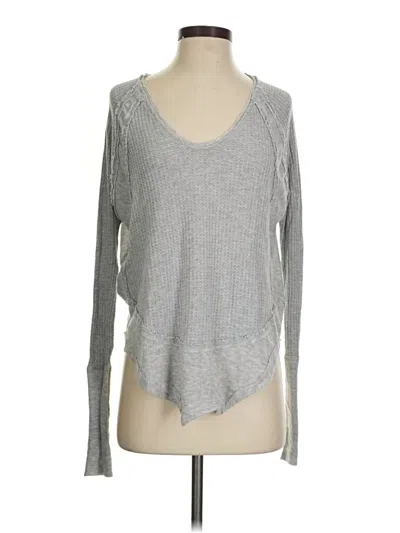 Pre-owned We The Free Pullover Sweater In Gray