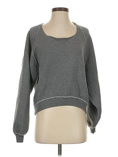 Pre-owned We The Free Pullover Sweater In Gray