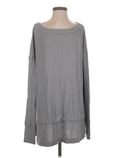 Pre-owned We The Free Pullover Sweater In Gray