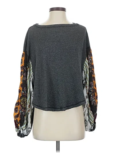 Pre-owned We The Free Pullover Sweater In Gray