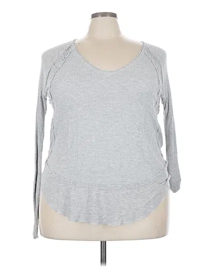 Pre-owned We The Free Pullover Sweater In Gray