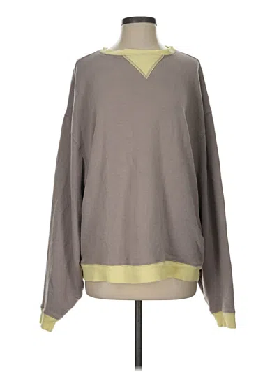 Pre-owned We The Free Pullover Sweater In Gray