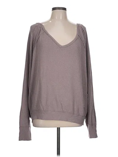 Pre-owned We The Free Pullover Sweater In Gray