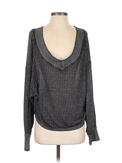 Pre-owned We The Free Pullover Sweater In Gray