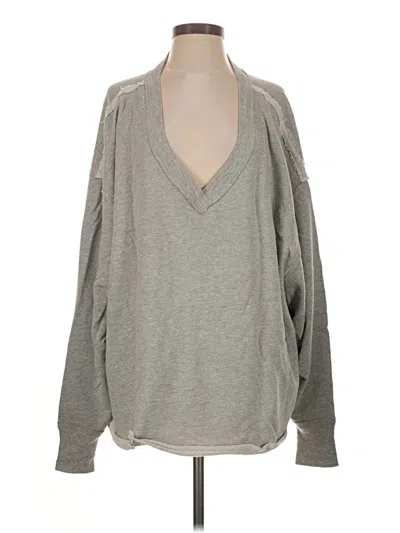 Pre-owned We The Free Pullover Sweater In Gray