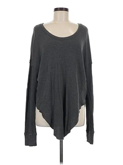 Pre-owned We The Free Pullover Sweater In Gray