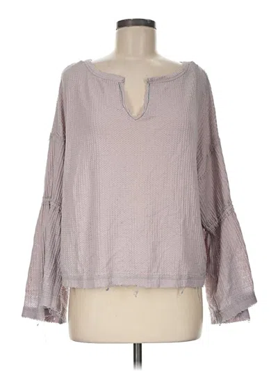 Pre-owned We The Free Pullover Sweater In Gray