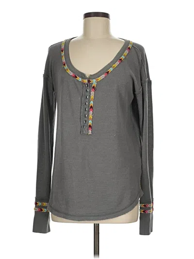 Pre-owned We The Free Pullover Sweater In Gray