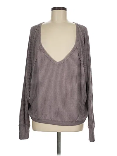 Pre-owned We The Free Pullover Sweater In Gray