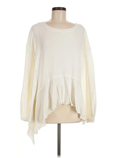Pre-owned We The Free Pullover Sweater In Ivory