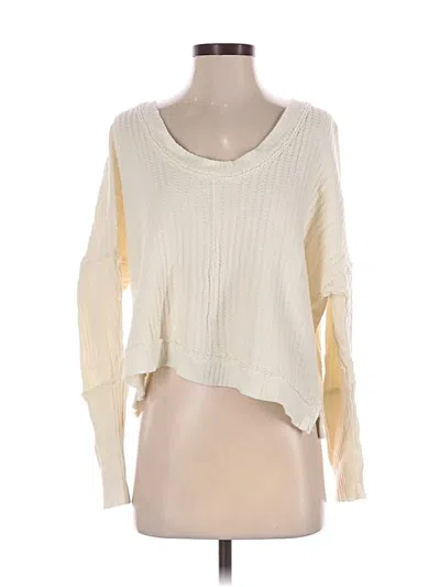 Pre-owned We The Free Pullover Sweater In Ivory
