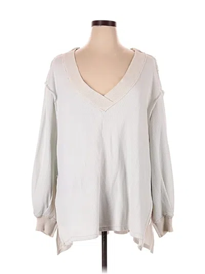Pre-owned We The Free Pullover Sweater In Ivory