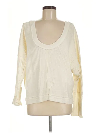 Pre-owned We The Free Pullover Sweater In Ivory