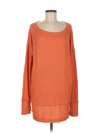 Pre-owned We The Free Pullover Sweater In Orange