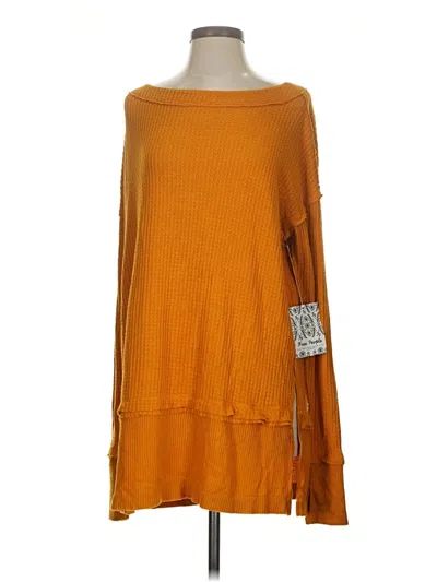 Pre-owned We The Free Pullover Sweater In Orange