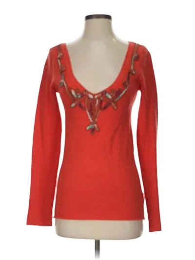 Pre-owned We The Free Pullover Sweater In Orange