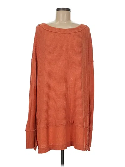 Pre-owned We The Free Pullover Sweater In Orange