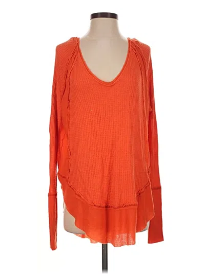Pre-owned We The Free Pullover Sweater In Orange