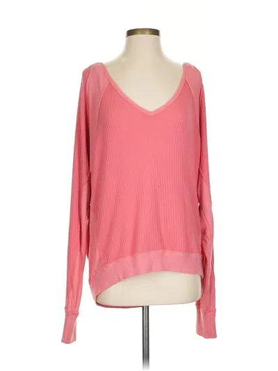 Pre-owned We The Free Pullover Sweater In Pink