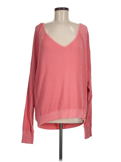 Pre-owned We The Free Pullover Sweater In Pink